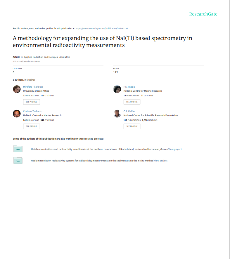 A methodology for expanding the use of NaI(Tl) based spectrometry in environmental  radioactivity measurements