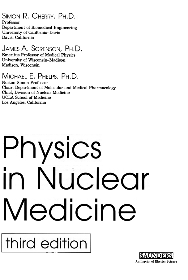 . PHYSICS IN NUCLEAR MEDICINE