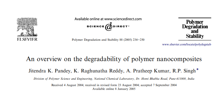 An overview on the degradability of polymer nanocomposites